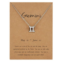 New Constellation Zodiac Necklaces Jewelry for Women Antique Style Designed 12 Horoscope Taurus Aries Leo Necklaces Gifts
