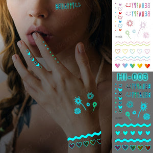 Constellation Glow Tattoo Sticker