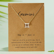 New Constellation Zodiac Necklaces Jewelry for Women Antique Style Designed 12 Horoscope Taurus Aries Leo Necklaces Gifts