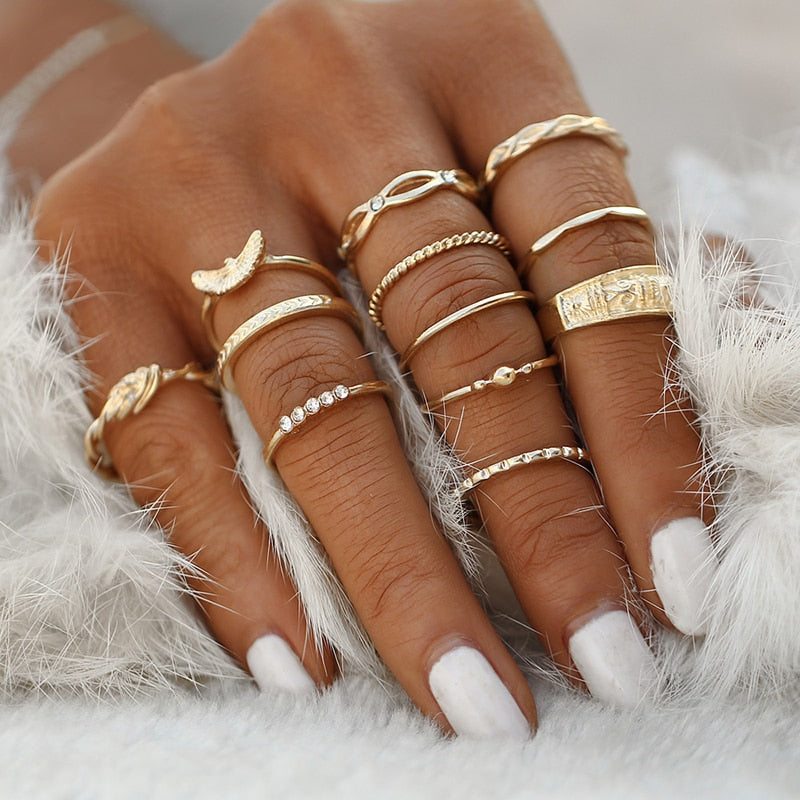 Stackable Bohemien Zodiac Rings