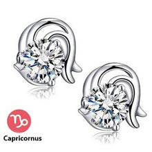Silver Plated Cubic Zirconia Zodiac Earring