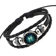 Black Leather Bracelet-Taurus