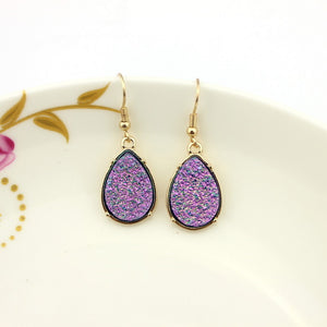 Druzy Teardrop Earrings